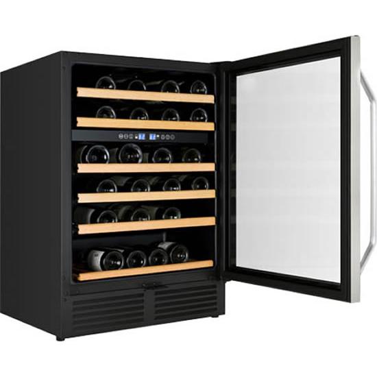 Avanti 24in 49-Bottle Freestanding/Built-In Dual Zone Wine Cooler WCR496DS