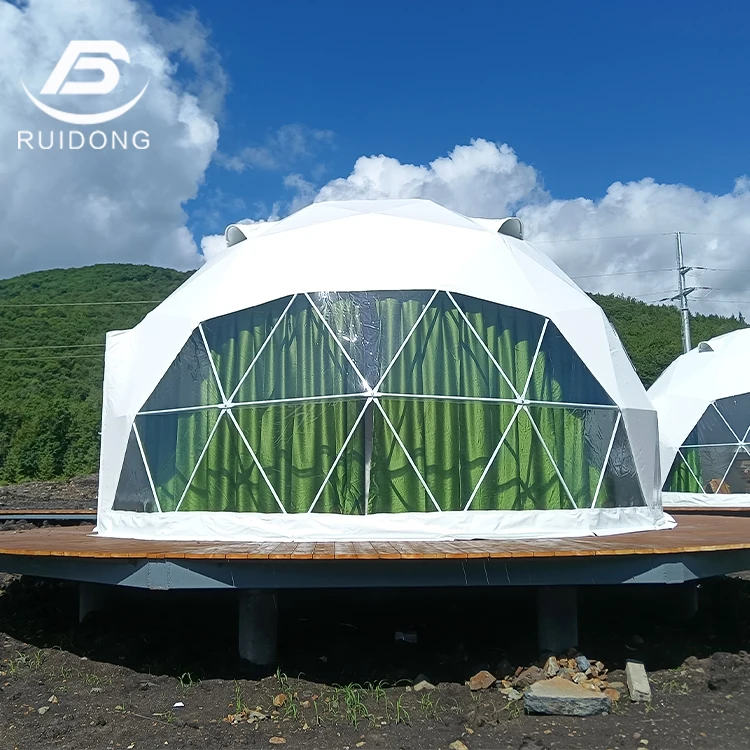 Luxury PVC Small Geodesic Tent Dome House Outdoor Hotel Event Glamping Camping Canvas Waterproof