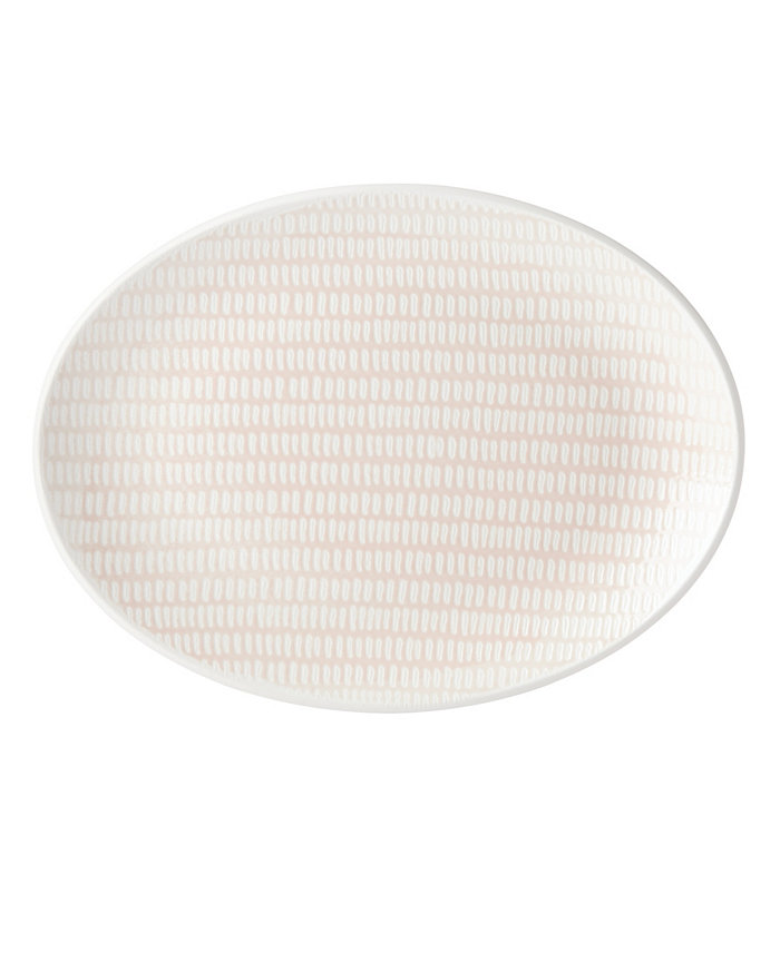 Lenox Textured Neutrals Dobby Oval Platter