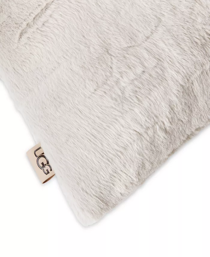 UGGandreg; Valor Textured Faux Fur Decorative Pillow， 20