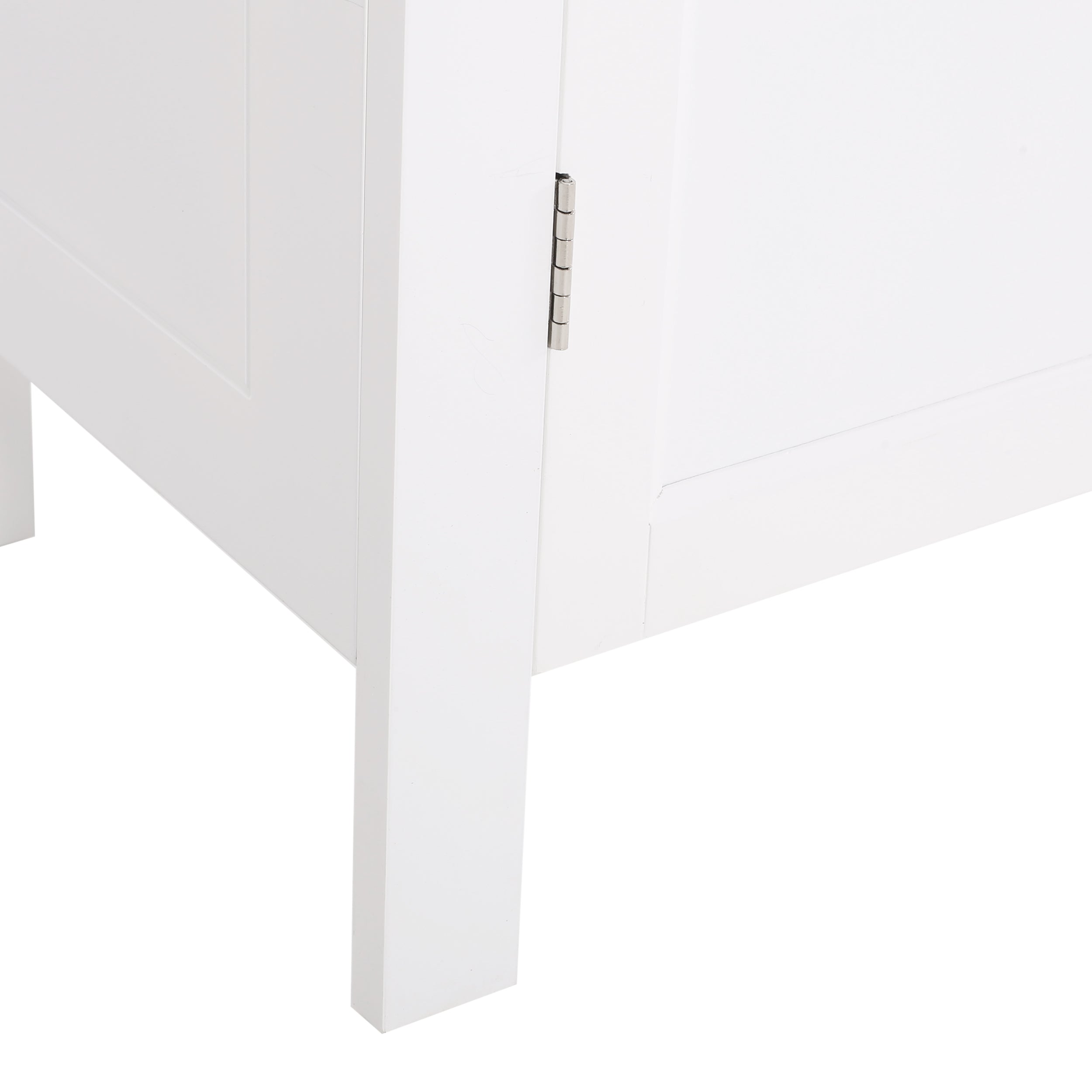 Meader Modern Bathroom 2 Door Floor Storage Cabinet with Drawer