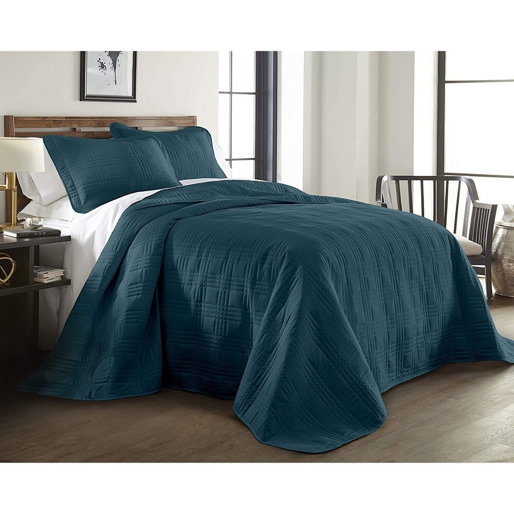 3 Piece Bedspread Coverlet Set