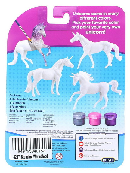 Breyer Unicorn Play   Paint Model Horse   Standing...