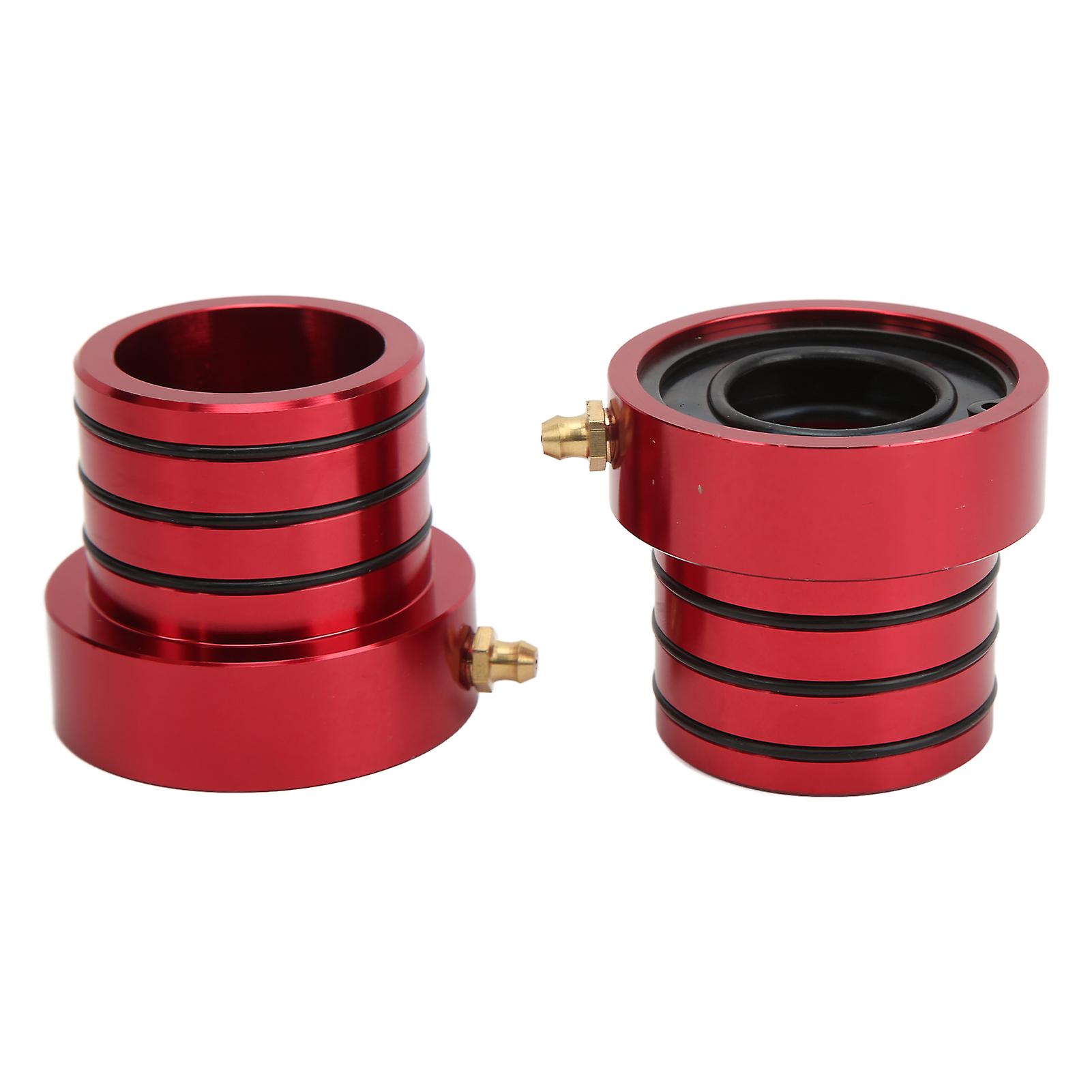 2pcs Front Axle Tube Seal Set Billet Aluminum Oxidation Resistance Replacement For Jeep Wrangler Cherokee Tjred