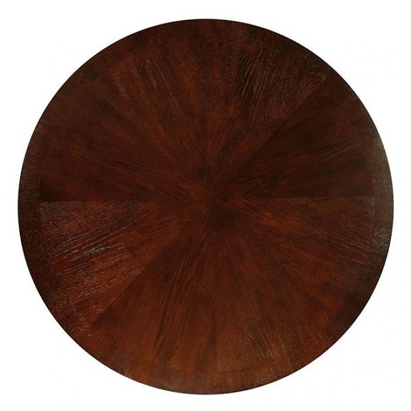 Wooden Round Dining Table in Espresso Finish