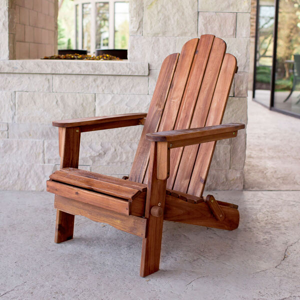 Acacia Adirondack Chair - Brown