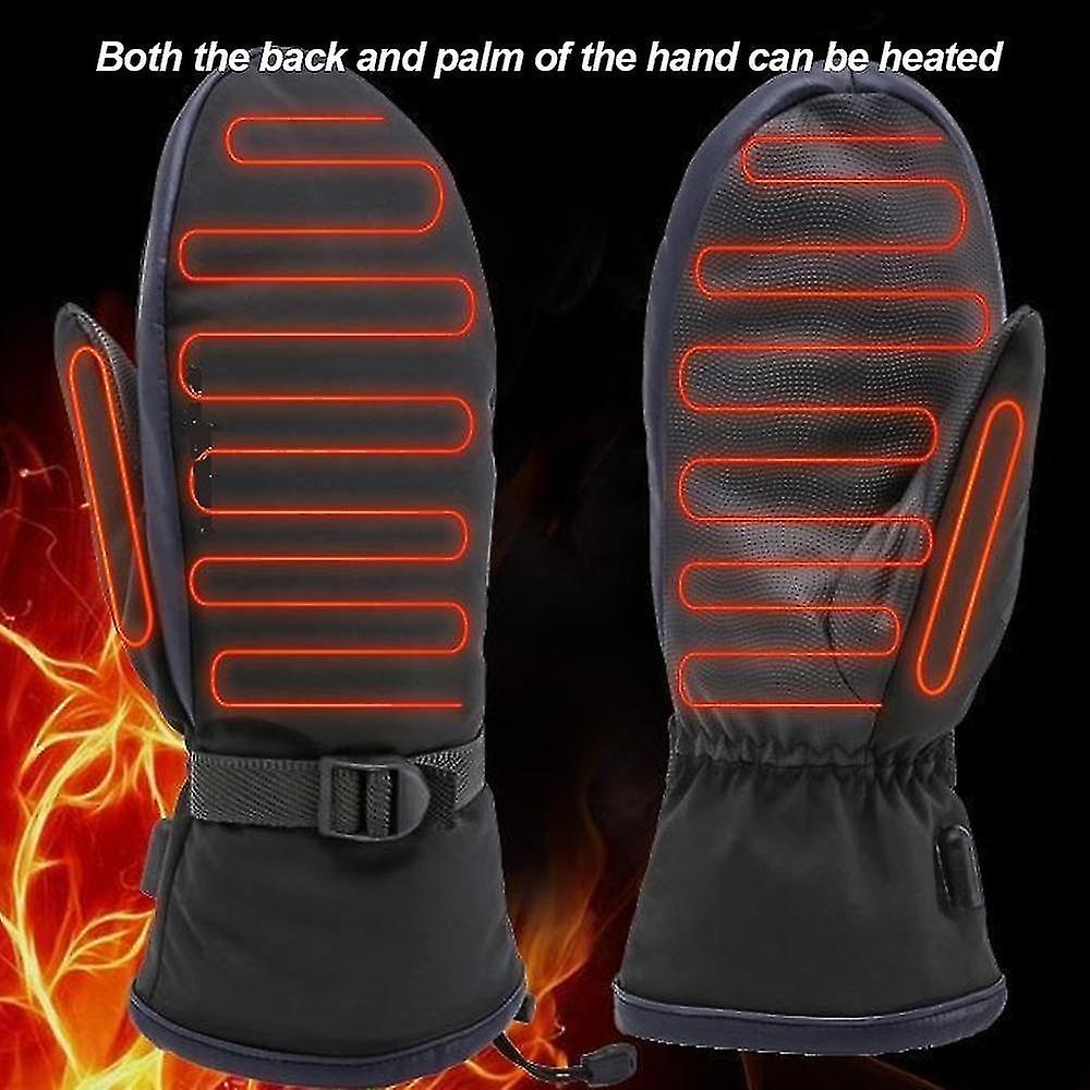 Winter Warm Ski Skating Usb Electric Heating Mittens Charging Treasure Heating Gloves