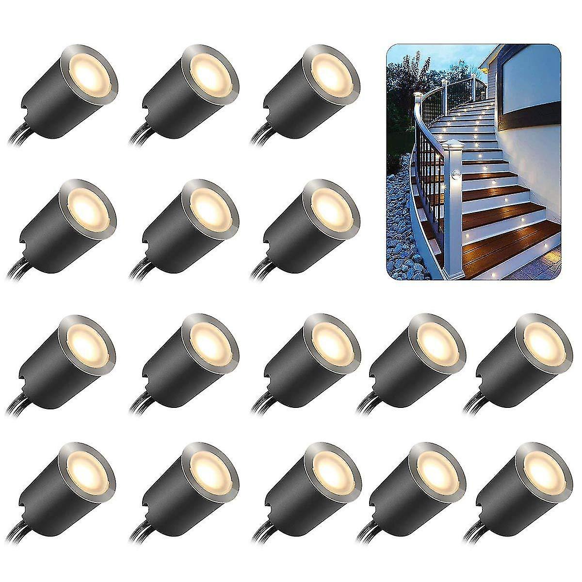 Set Of 16 Recessed Led Spotlights - 12 V - Ip67 Waterproofing - 0.6 W - Diameter: 32 Mm - For Indoor