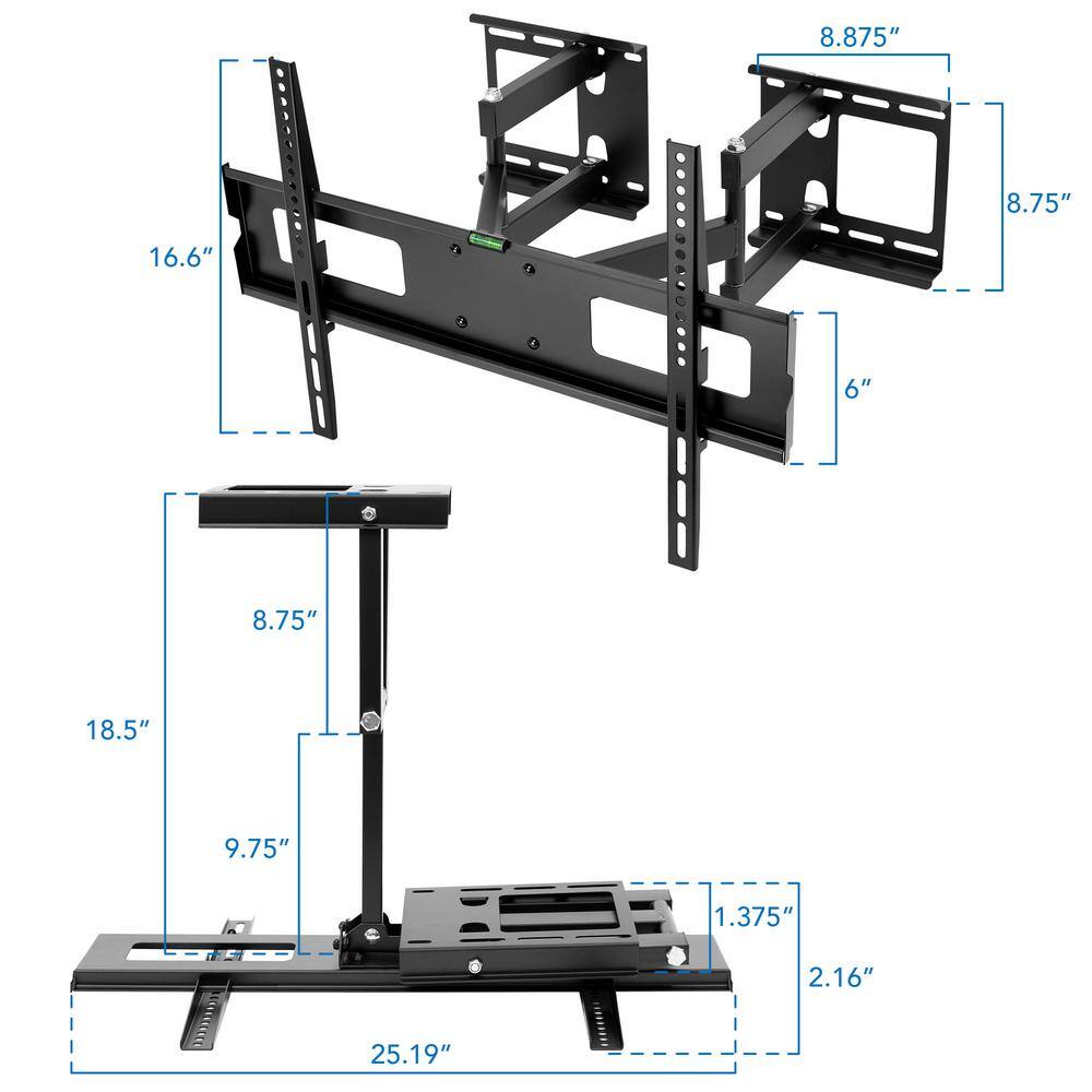 mount-it! Full Motion Corner TV Mount MI-485C