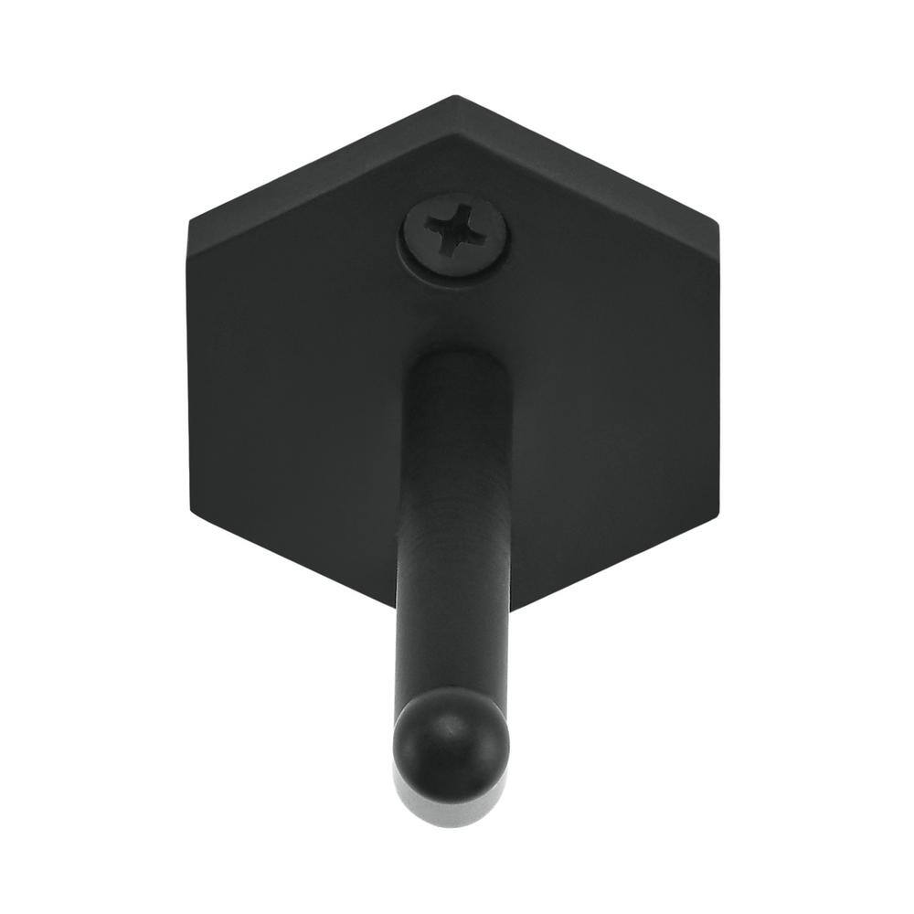 Swiss Madison Brusque J-Hook RobeTowel Hook in Matte Black SM-RH02MB