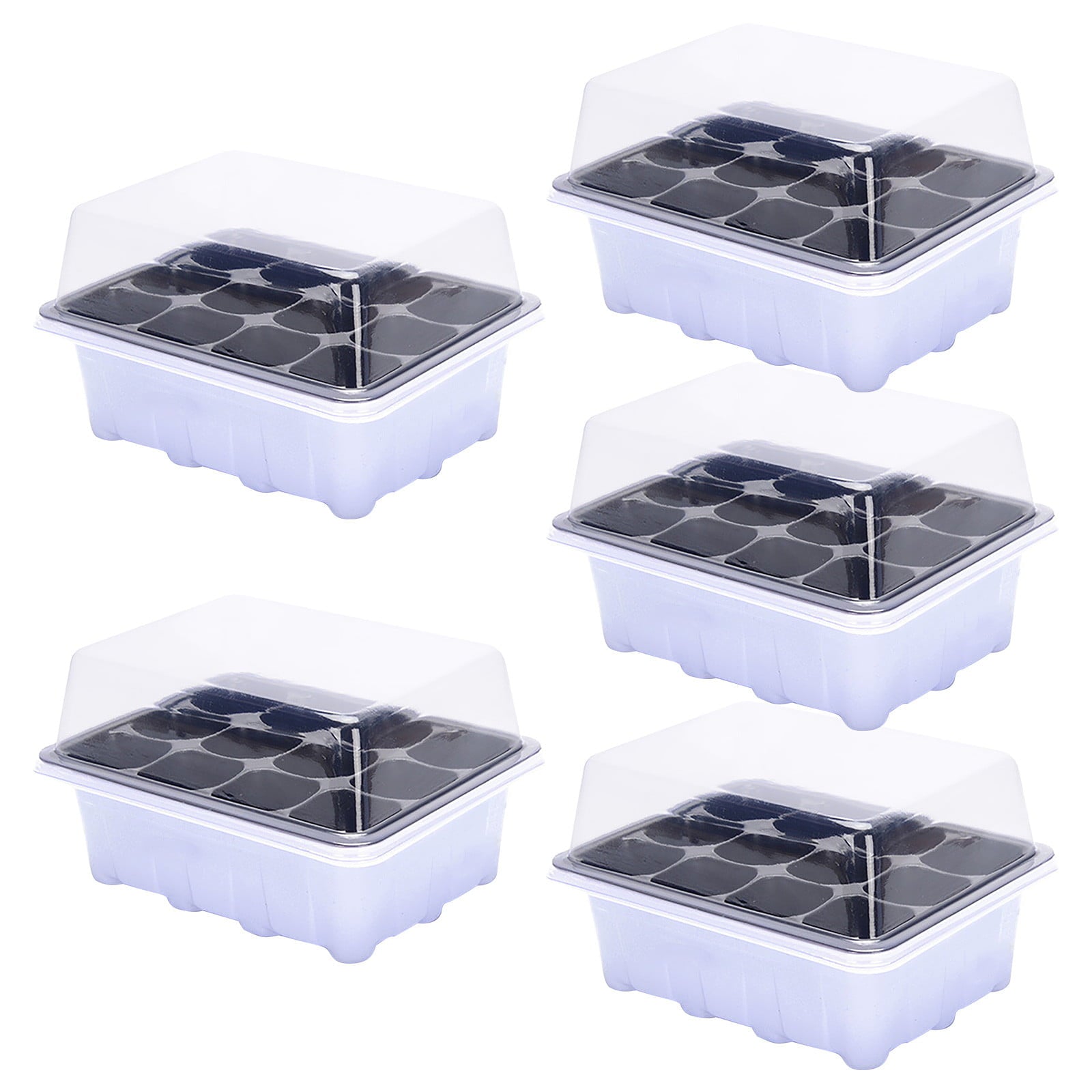 Indoor Propagation Box Mini Greenhouse Propagation Set Tray With Lid 1/2/5PCS