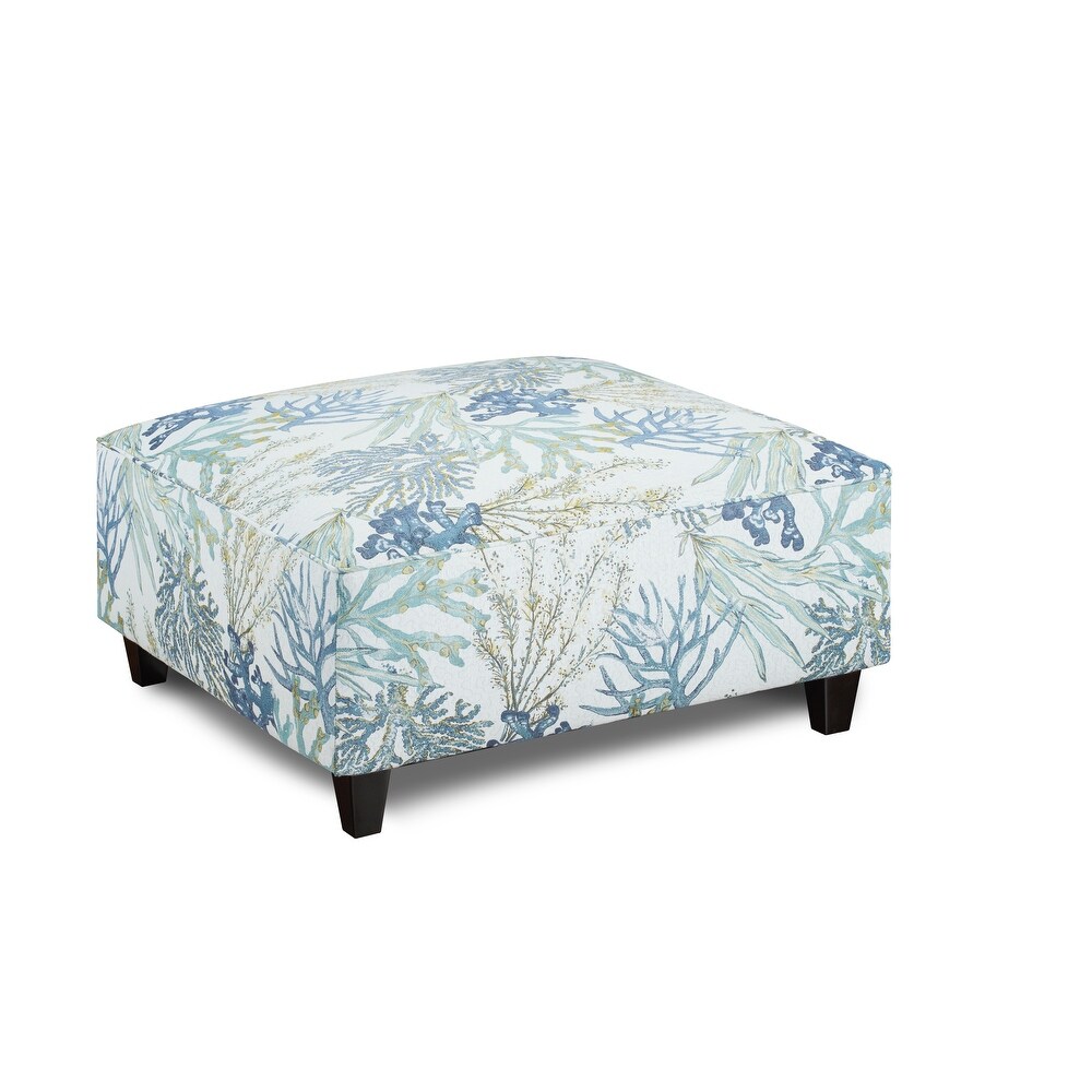 Coral Reef Oceanside Cocktail Ottoman