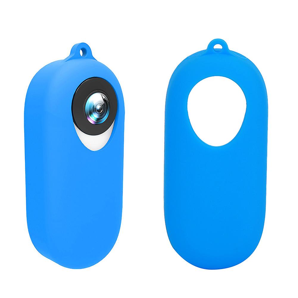 Silicone Intelligent Motion Digital Camera Protective Case Anti Shake Cover Shell For Insta360 Go Thumb Cameras(blue )