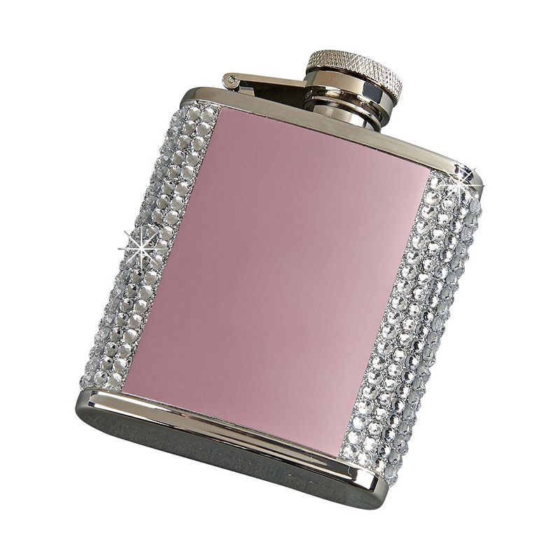 3.5 Crystal Covered Stainless Steel Flask