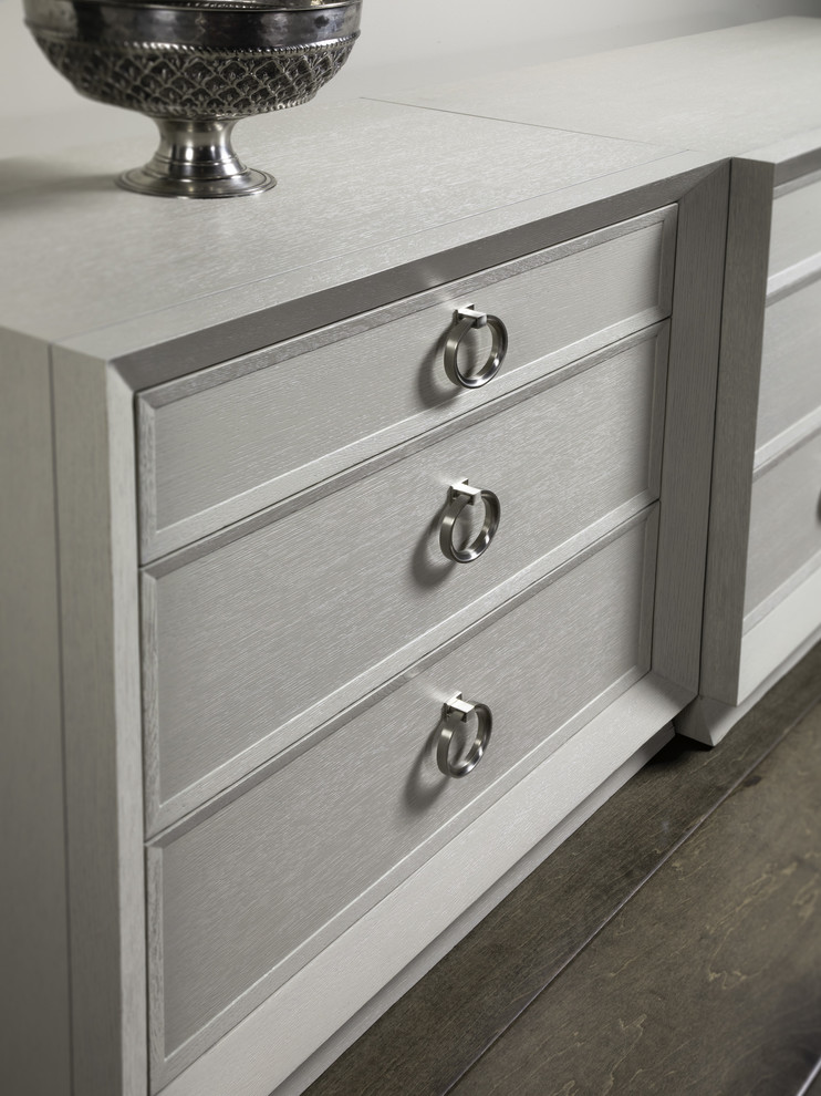 Zeitgeist White Drawer Hall Chest   Transitional   Accent Chests And Cabinets   by HedgeApple  Houzz