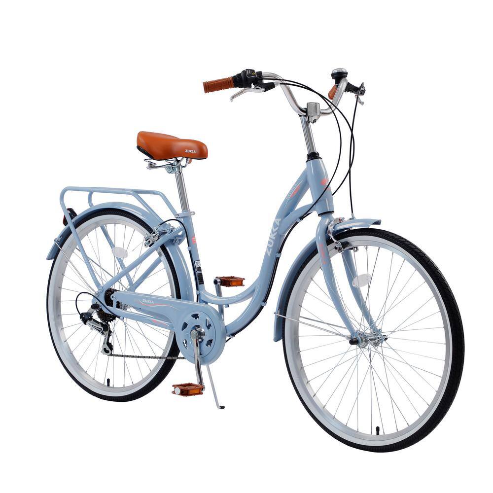 26 in. Blue 7-Speed Steel Frame Outdoor Ladys Bike outwyadironch19