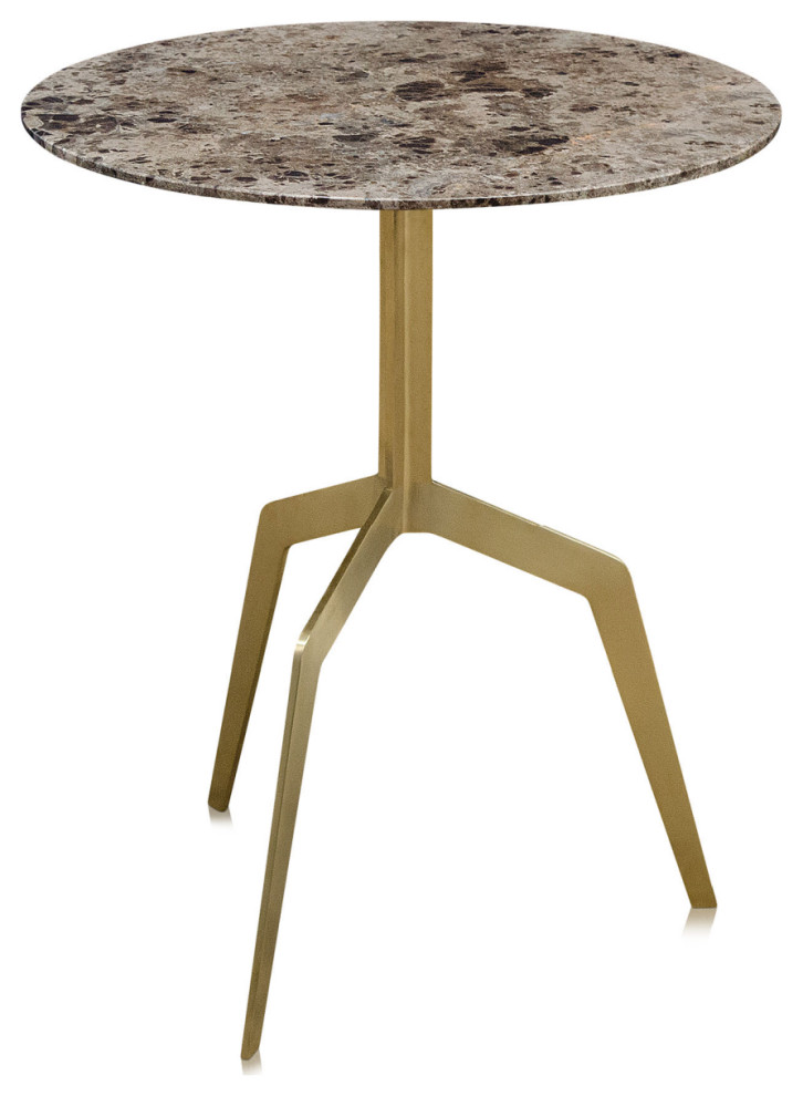 Round Marble Occasional Table  Versmissen Razor   Contemporary   Side Tables And End Tables   by Oroa   Distinctive Furniture  Houzz