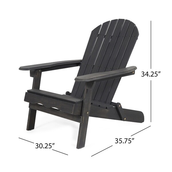 Hanlee Acacia Wood Folding Adirondack Chair by Christopher Knight Home