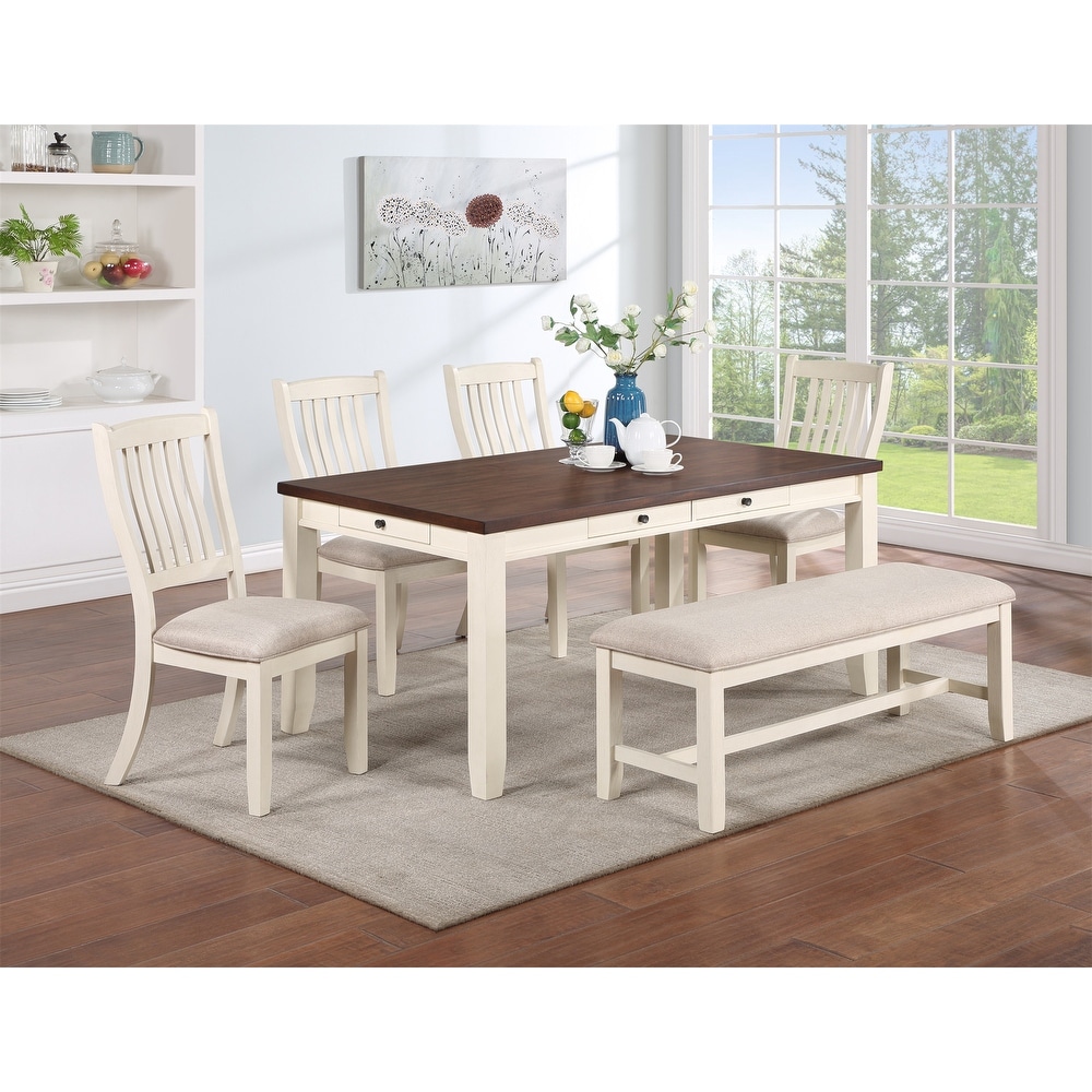 Classic Rectangular Dining Table with Pull out Drawers