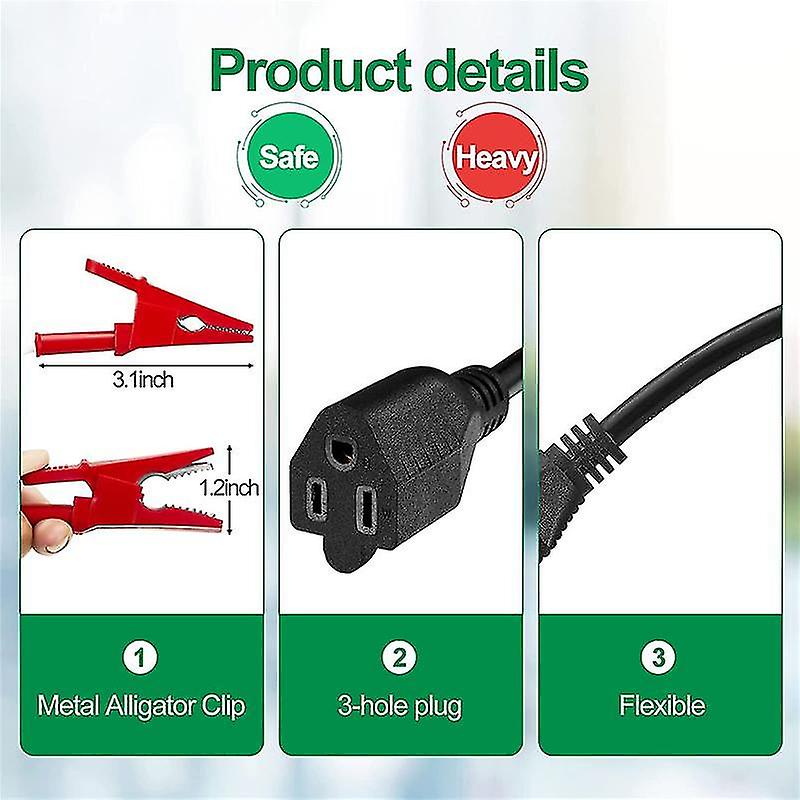 2pcs Hvac Adapter Cord Compatible 69522 Hvac Tool 0.5m Clearance Device Breaker Finder Kit