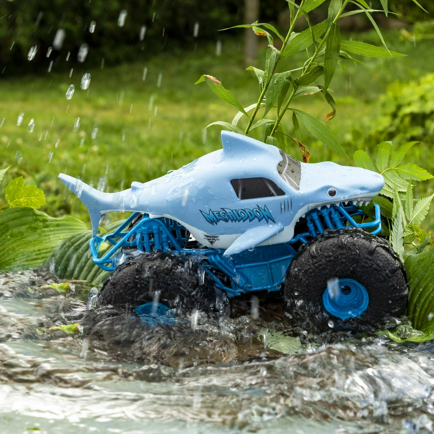 Monster Jam Official Megalodon Storm AllTerrain Remote Control Monster Truck Toy Vehicle 1:15 Scale  Crowdfused