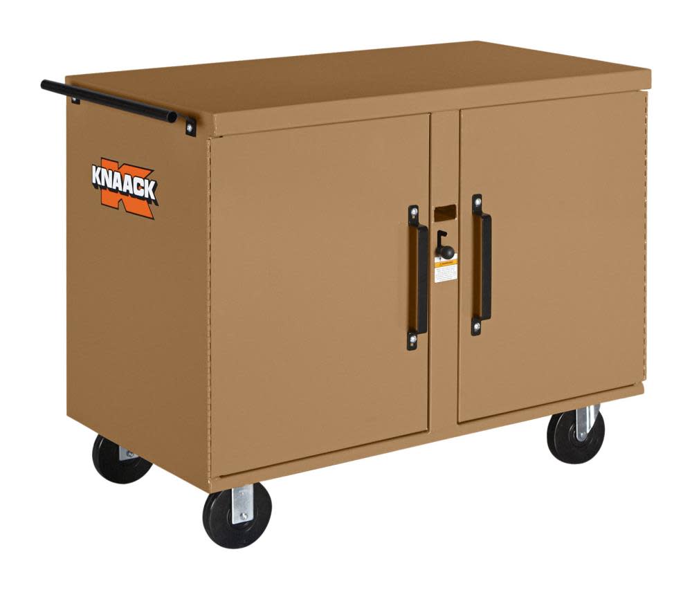 STORAGEMASTER Rolling Work Bench Steel Jobsite Box ;