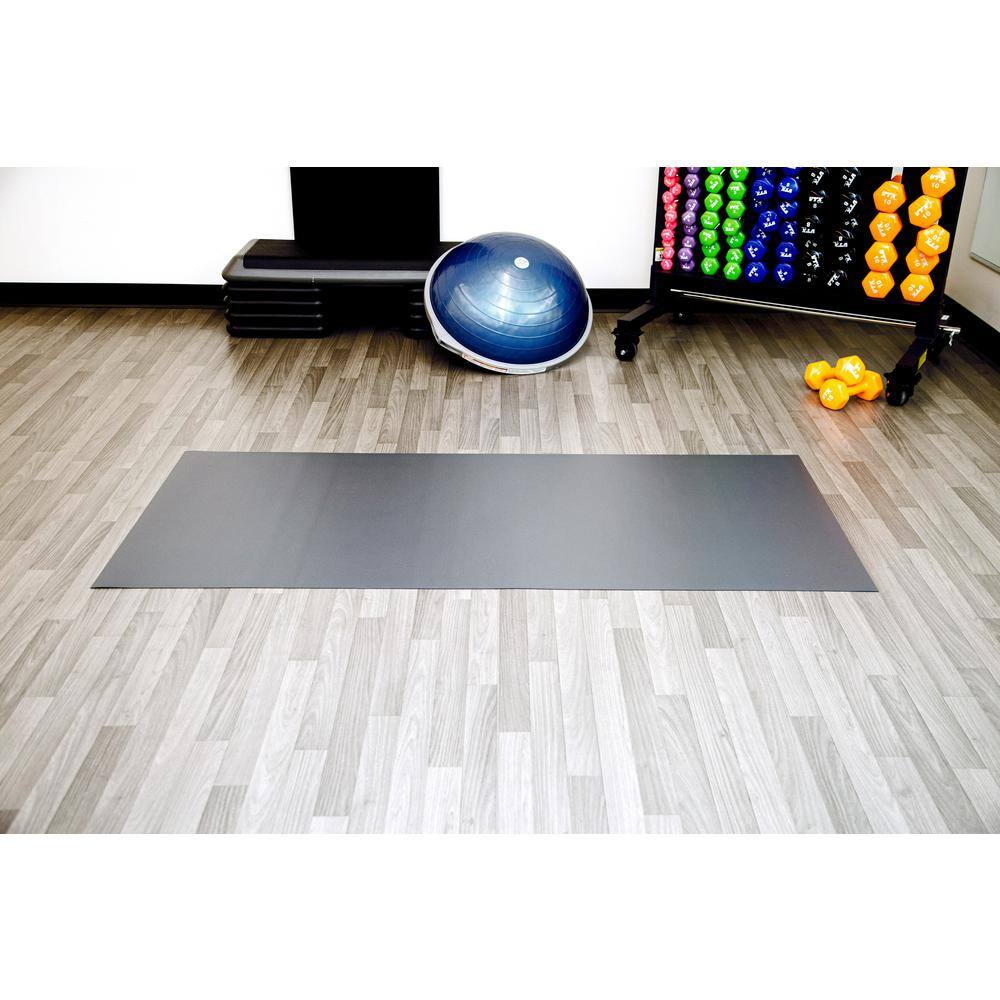 G-Floor Slate Grey 32 in. x 72 in. Polyvinyl Exercise Equipment Mat (16 sq. ft.) EM75CT3272SG