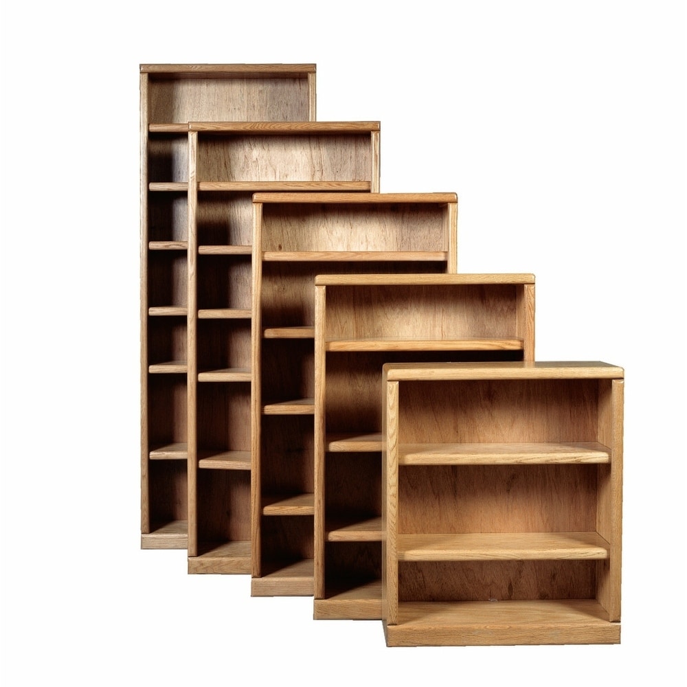 Bullnose Transitional Wood Bookcase