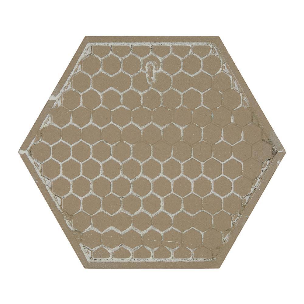 Marazzi Moroccan Concrete Gray 8 in. x 9 in. Glazed Porcelain Hexagon Floor and Wall Tile (9.37 sq. ft.Case) MC528HEX1P2