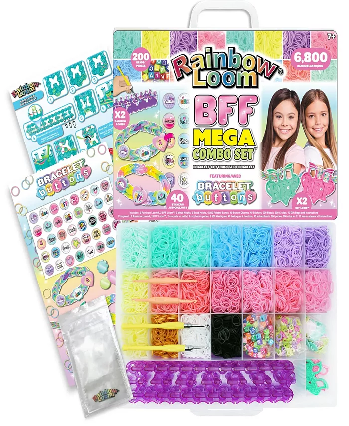 Rainbow Loom BFF Mega Button Set