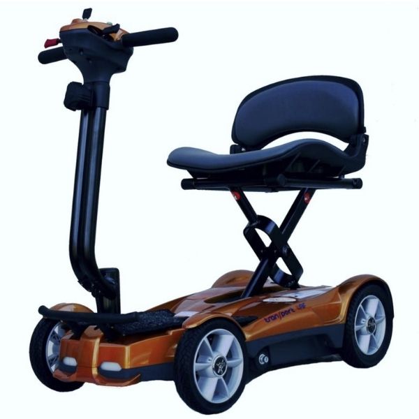 EV Rider Transport AF 4 Wheel Hands Free Folding Mobility Scooter - Lightweight, Travel Approved, Anti Flat Tires For Seniors