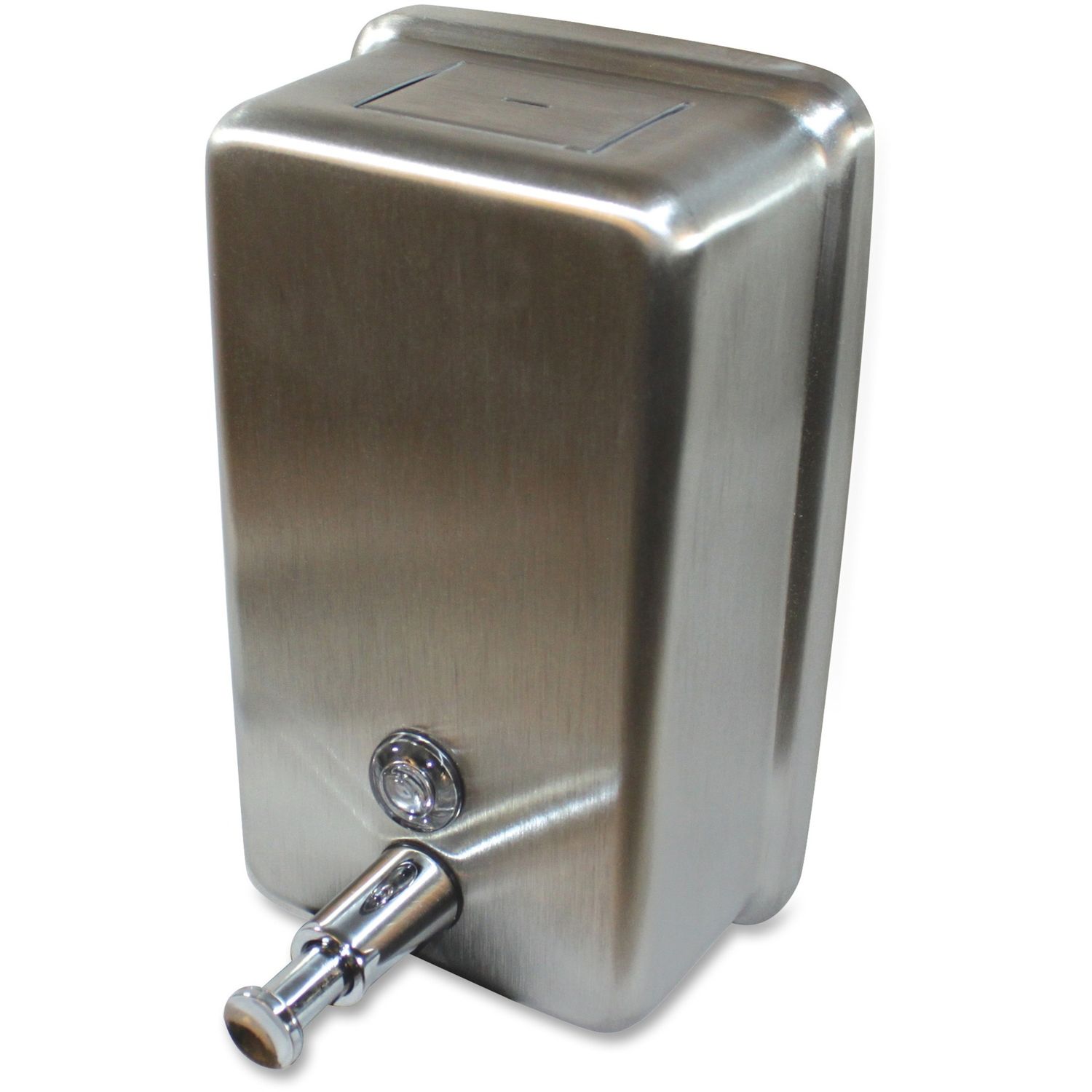 Stainless Vertical Soap Dispenser by Genuine Joe GJO85134