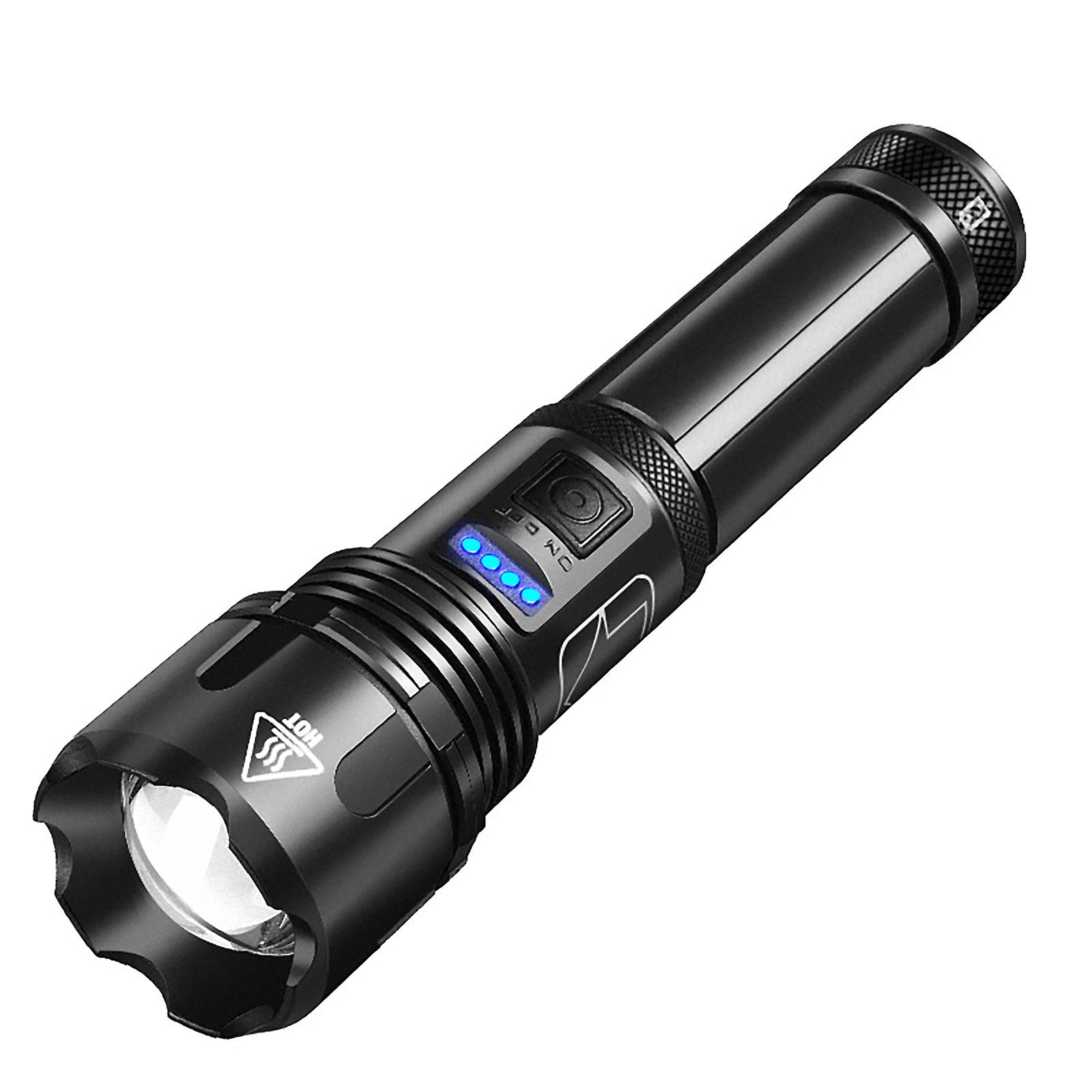 Powerful Flashlight 5 Modes Zoom Led Flashlight Xhp50 Torch Usb Rechargeable 18650 Battery Outdoor Camping Waterproof Lamp