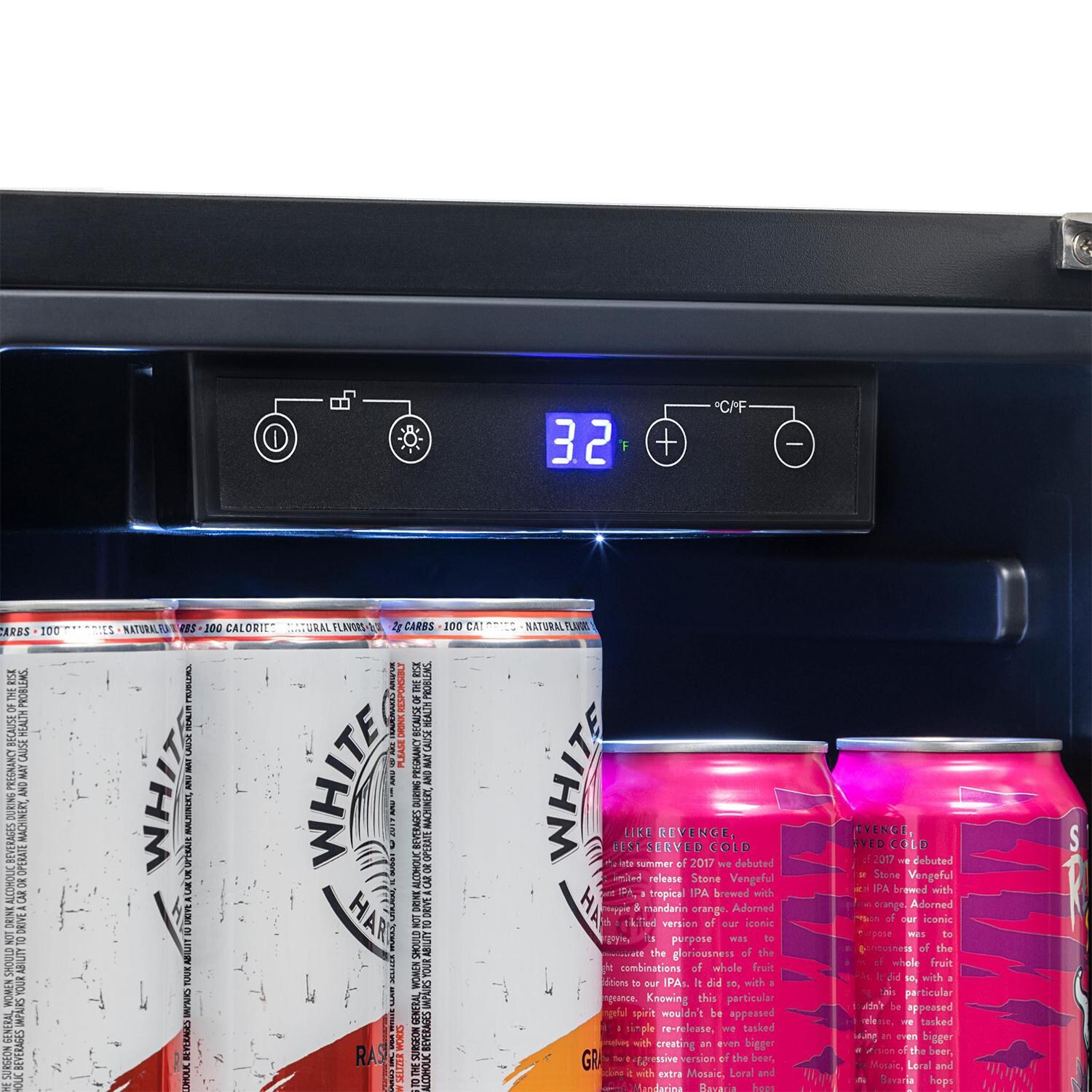 NewAir 15-Inch 3.2 Cu. Ft. Built-in 90 Can Outdoor Beverage Fridge