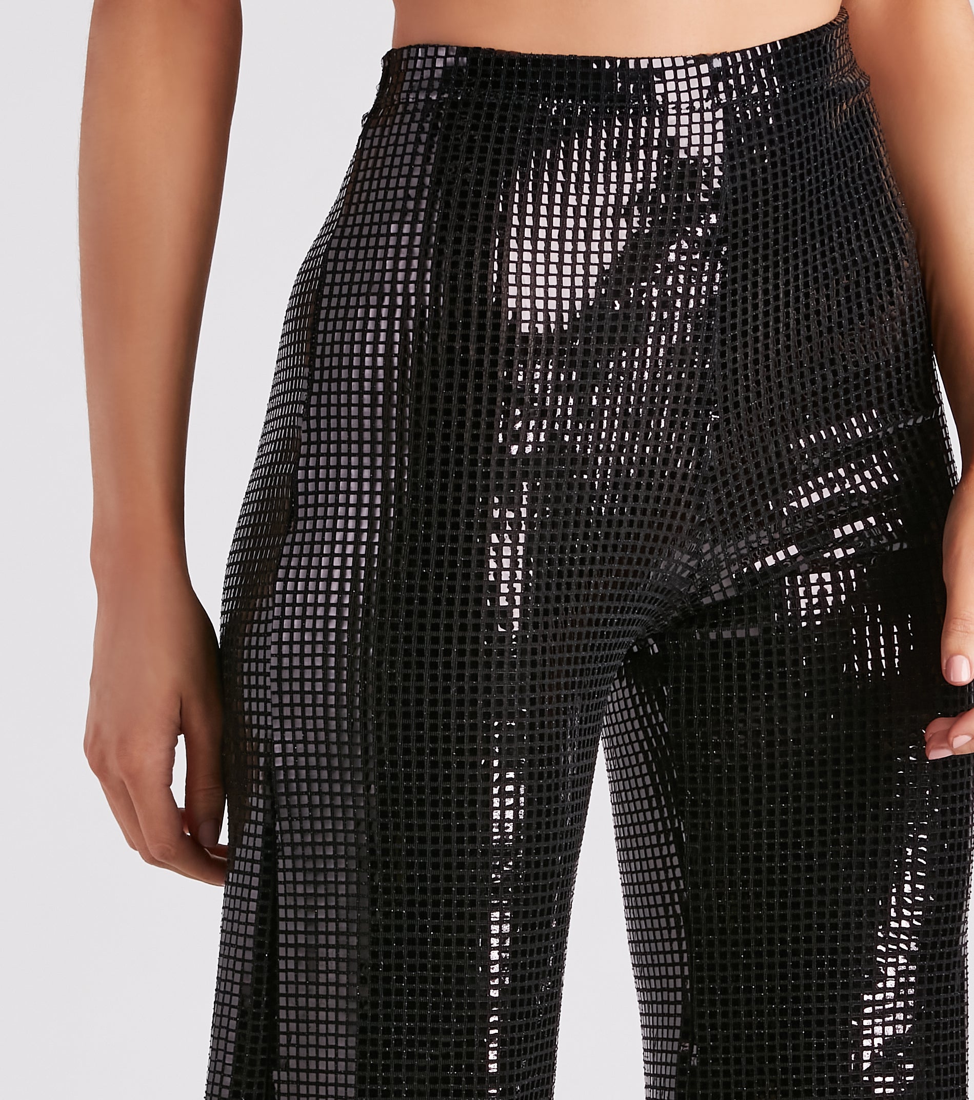 At Midnight Sequin Wide Leg Pants