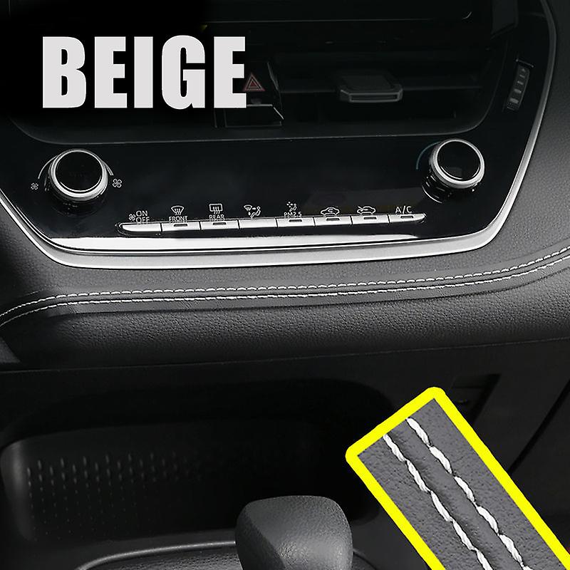 2m Self-adhesive Moulding Trim Car Interior Styling Dashboard Pu Leather Decoration Line Diy Braid Strip Car Decoration