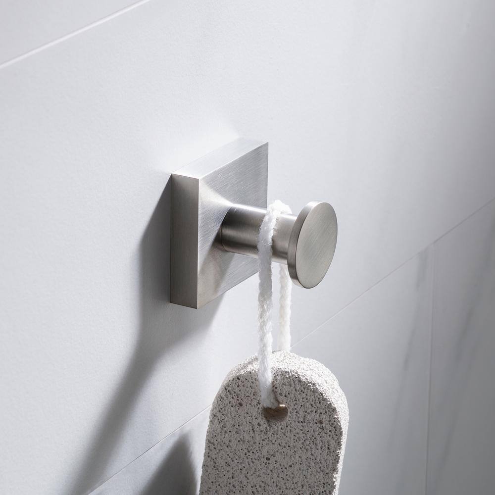 KRAUS Ventus Bathroom Robe and Towel Hook in Brushed Nickel KEA-17701BN