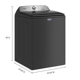 Maytag 4.7 cu. ft. Pet Pro Top Load Washer in Volcano Black MVW6500MBK