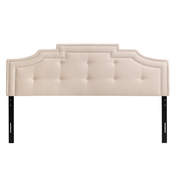 CorLiving Aspen Crown Silhouette Headboard with Button Tufting - King - - 28496227