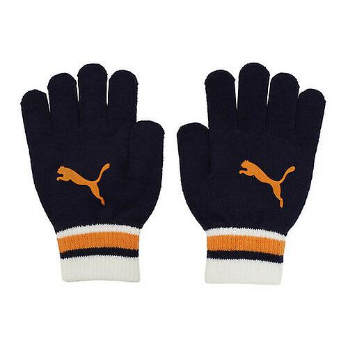 Puma Navy Blue Orange Cat Logo Magic Mens Womens Unisex Gloves 041124 02 A187E