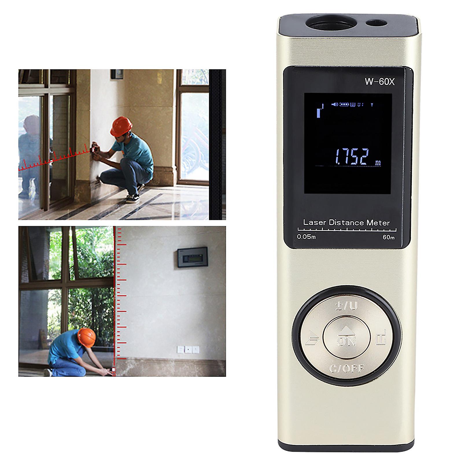 60meters Laser Distance Meter Portable Ir Range Finder Handheld Digital Scale Tape