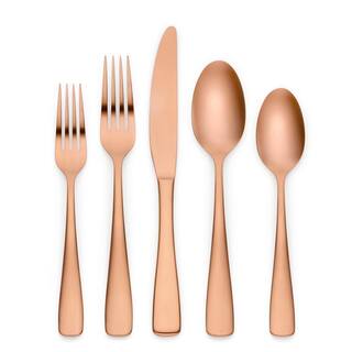 Ornative Tableware Luna 20-Piece Copper 180 Stainless Steel Flatware Set (Service for 4) ORN-063-CO