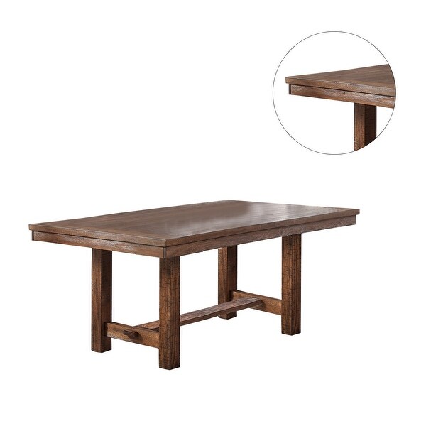 Wooden Dining Table in Brown