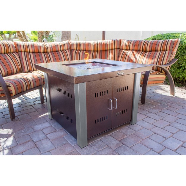 Outdoor Fire Pit In Hammered Bronze amp Stainless Steel Az Patio Heaters