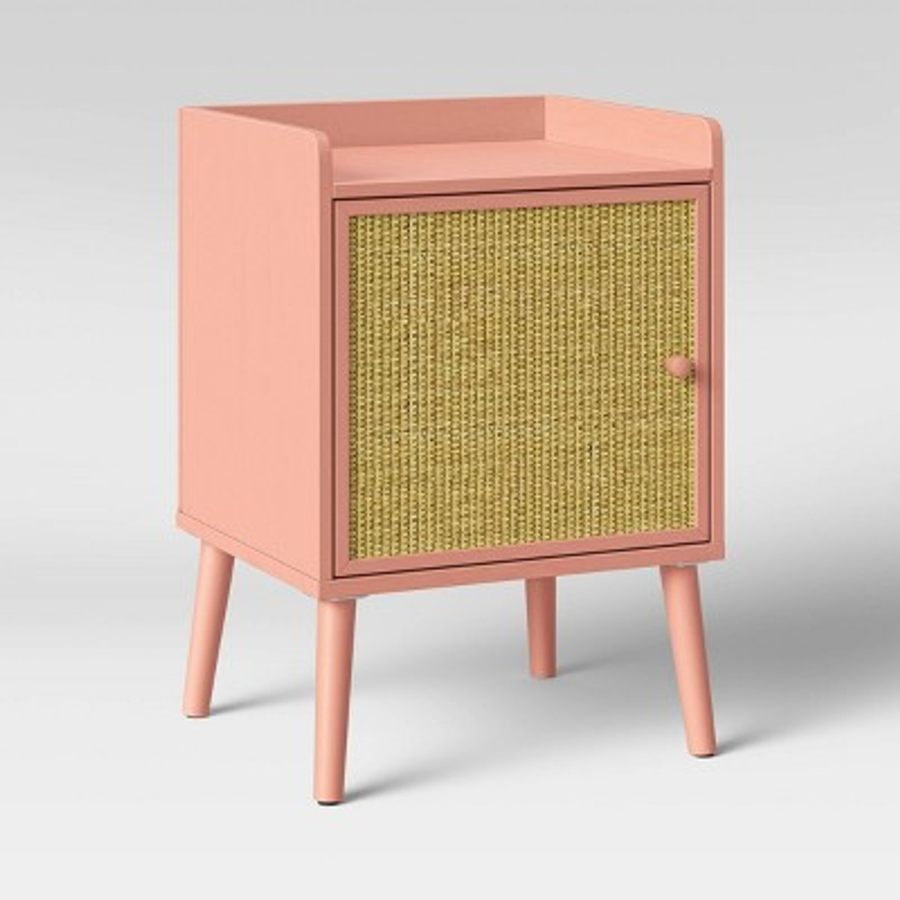 Rattan and Wood KD Nightstand Rose Pink - Pillowfort™