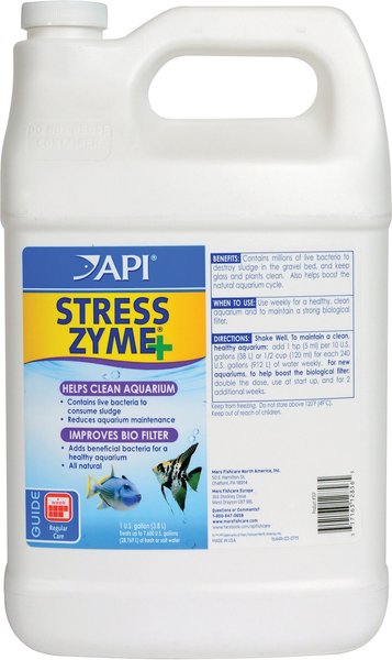 API Stress Zyme Freshwater and Saltwater Aquarium Water Cleaner