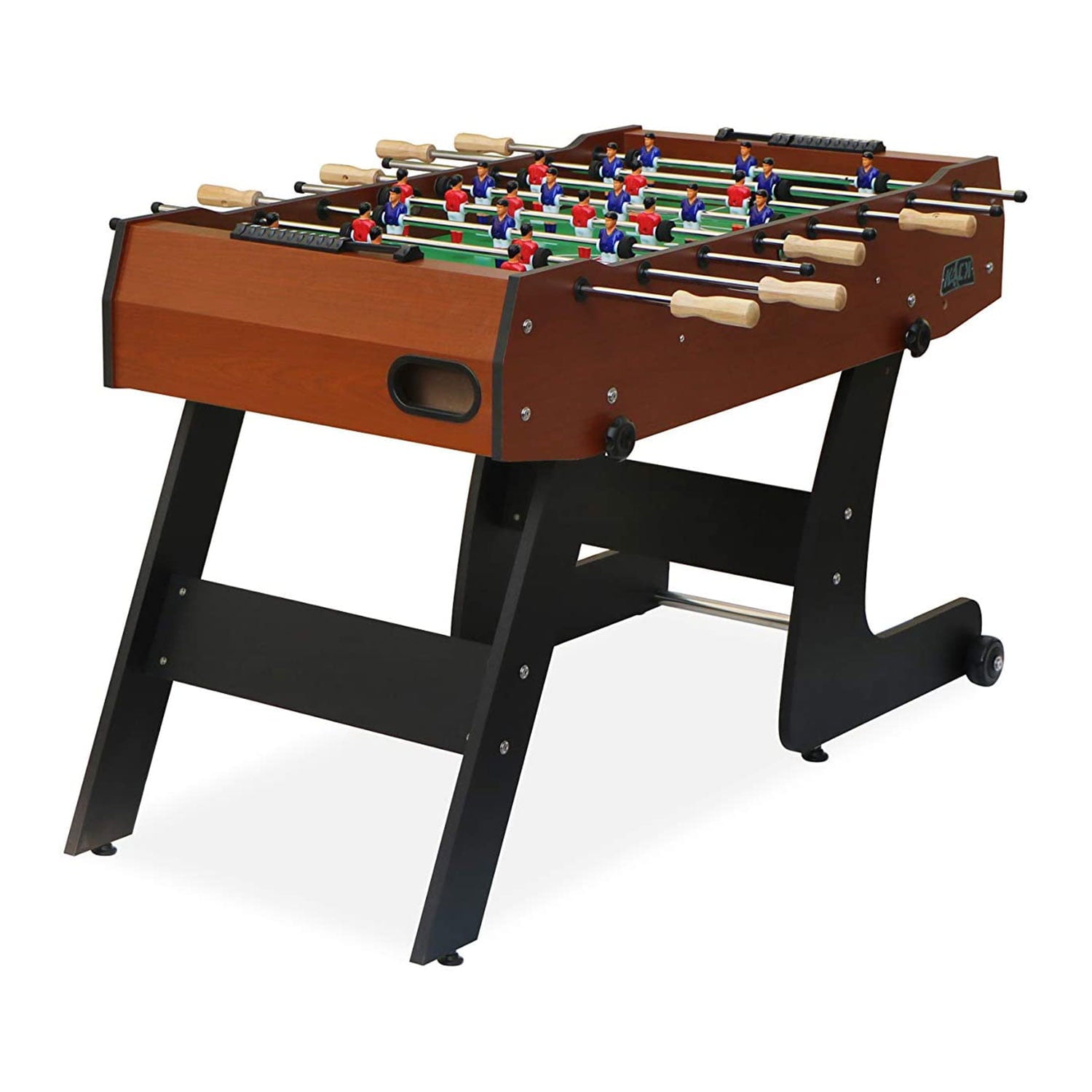 KICK Monarch 48" Recreational Multi Person Folding Foosball Table, Brown