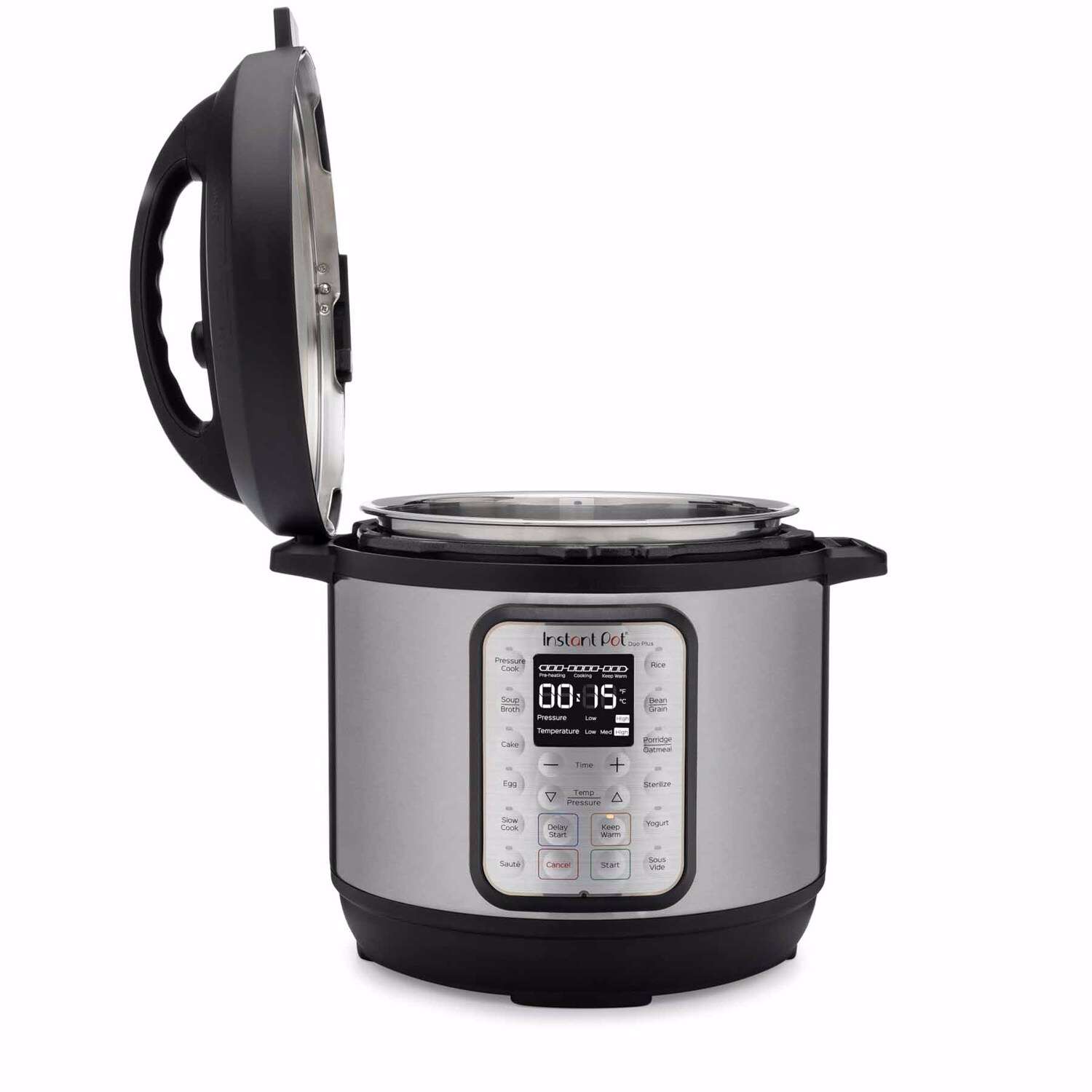 Instant Pot Duo Plus Stainless Steel Pressure Cooker 6 qt Black/Silver