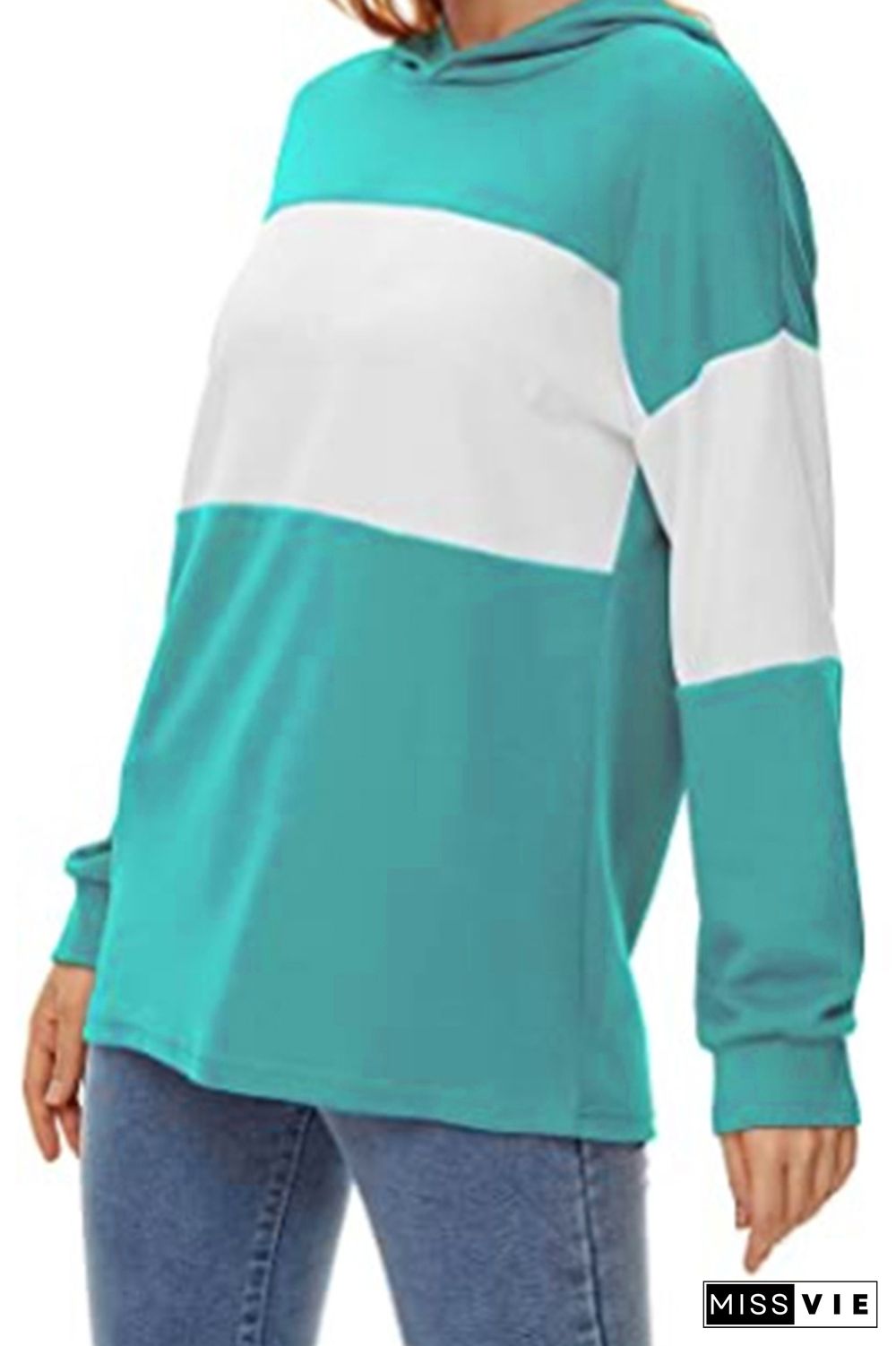 Color Block Hoodies Women Wholesale