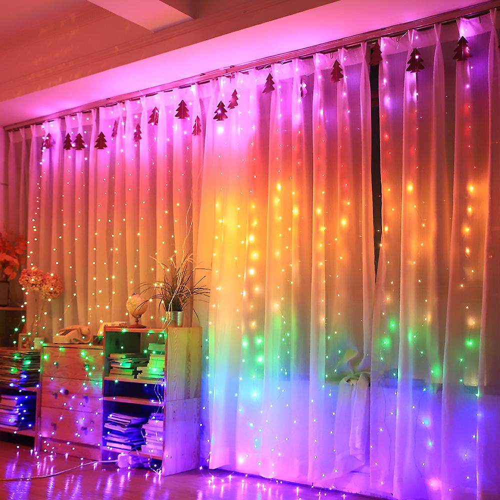 3 Twinkle Star 280 Led Window Curtain String Light Wedding Party Home Garden Bedroom Outdoor Indoor Wall Decorations